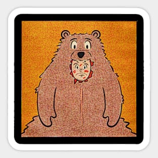 Christian In A Bear Sticker